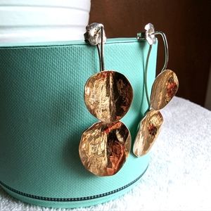 Tous Petal Jacket Earrings in Gold and Silver